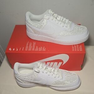 Nike Women's Glitter White Sneakers
